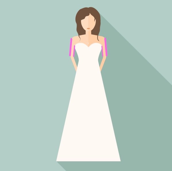 Brautkleid in A-Linie