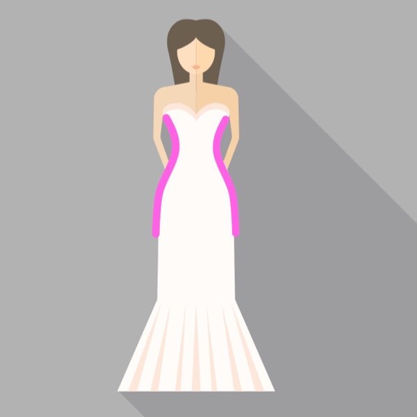 Brautkleid im Schnitt Fit ’N Flair