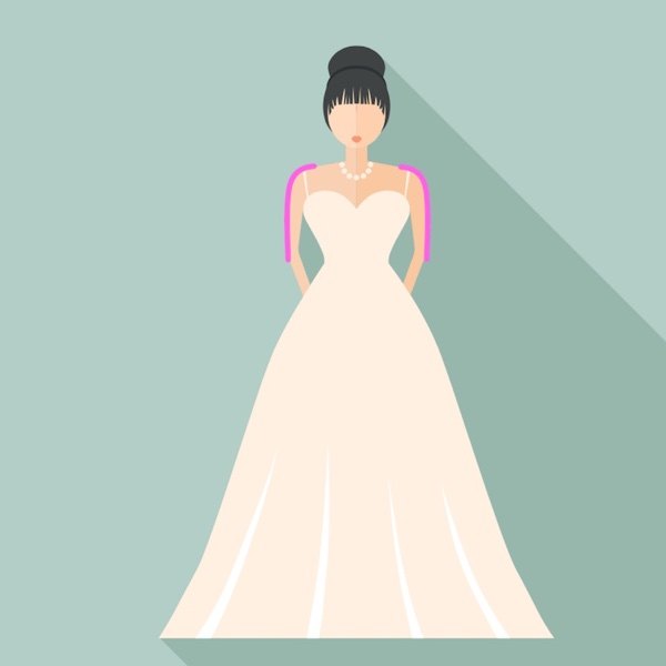 Brautkleid im Prinzessin-Schnitt